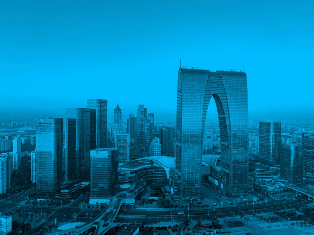 1099Pro SOVOS 1099 Tax Deadline Article Banner — city skyline illustration for contractor and IRS filing compliance